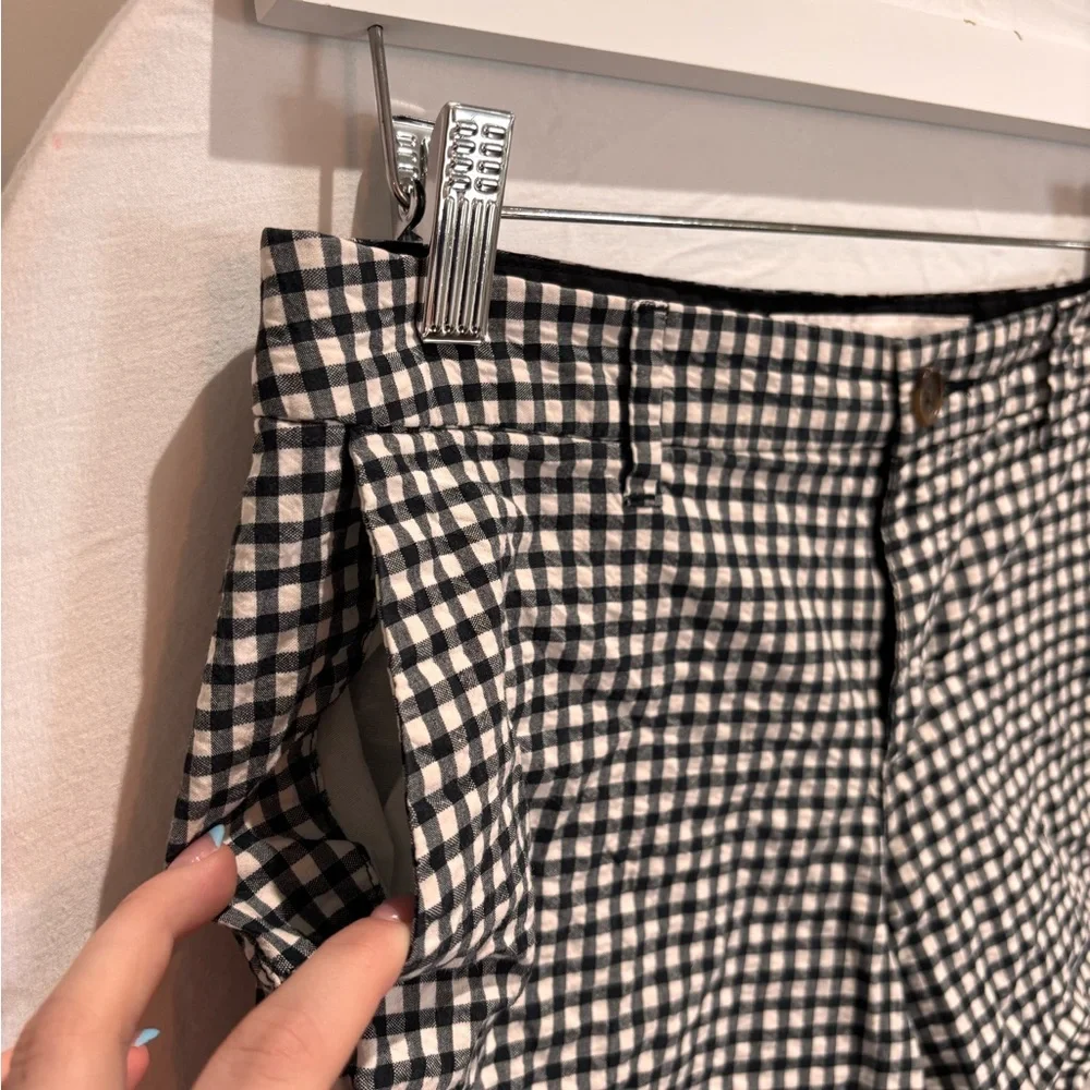 Old Navy Black & White Gingham Bermuda Shorts - Picture 3 of 6